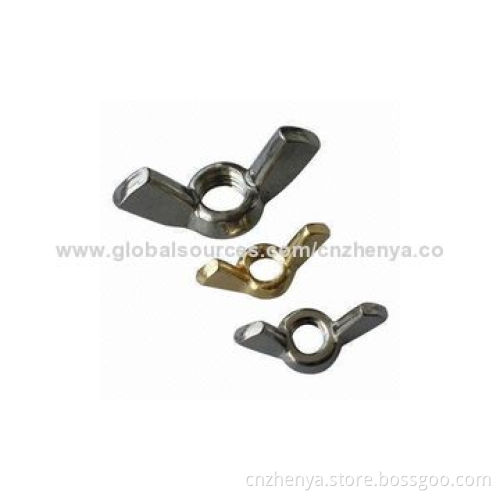 DIN315 Wing Nuts, Stainless Steel, White, Yellow, Blue, Black, Zinc Surface